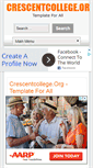 Mobile Screenshot of crescentcollege.org
